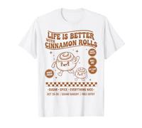 Petit déjeuner La Vie est Meilleure avec du café Brunch Rolls à la Cannelle T-Shirt