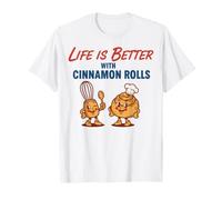 Petit déjeuner La Vie est Meilleure avec du café Brunch Rolls à la Cannelle T-Shirt