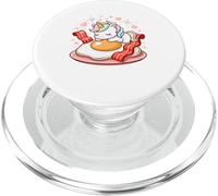 Petit Dejeuner Licorne Kawaii Oeuf Bacon Coeur PopSockets PopGrip pour MagSafe