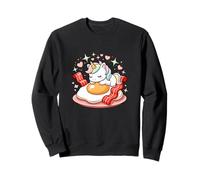Petit Dejeuner Licorne Kawaii Oeuf Bacon Coeur Sweatshirt