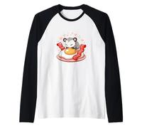 Petit Dejeuner Opossum Mignon Oeuf Bacon Kawaii Manche Raglan
