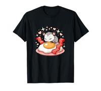 Petit Dejeuner Opossum Mignon Oeuf Bacon Kawaii T-Shirt