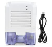 Petit déshumidificateur portable, mini sécheur d'air USB pour la maison, la chambre à coucher, la salle de bain, dissolvant compact avec réservoir d'eau amovible de 800 ml, ultra