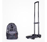 Petit Diable Pliant, 110 Livres Chariot à Bagages Dolly Chariot Utilitaire à Plate-Forme avec 2 Roues Chariot à Bagages Compact Portable pour Le Voyage, Le Shopping, L'aéroport