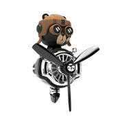 Petit diffuseur d'aromathérapie pour voiture d'avion - Pilote d'ours - Clip d'aération de voiture - Désodorisant - Design d'aviation - Mini diffuseur d'avion - Tableau de bord - Voiture