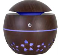 Petit Diffuseur Huiles Essentielles 10 x10 cm 130 ML + Cable 1m USB 4 Couleurs Auto Changeante idéal pour parfumer Vos Chambres Bureau Spa campigng Car Humidificateur Ultrasonique désodorisant