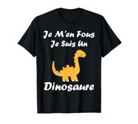 Petit Dino Mignon Humour Je m'en Fous Je suis Un Dinosaure T-Shirt