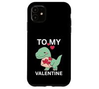 Petit Dinosaure Cool avec Lettre d'amour, Cadeau pour ma Saint-Valentin Coque pour iPhone 11