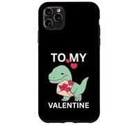 Petit Dinosaure Cool avec Lettre d'amour, Cadeau pour ma Saint-Valentin Coque pour iPhone 11 Pro Max