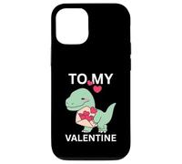 Petit Dinosaure Cool avec Lettre d'amour, Cadeau pour ma Saint-Valentin Coque pour iPhone 12/12 Pro