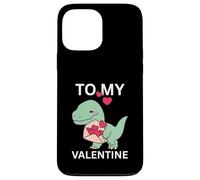 Petit Dinosaure Cool avec Lettre d'amour, Cadeau pour ma Saint-Valentin Coque pour iPhone 13 Pro Max