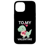 Petit Dinosaure Cool avec Lettre d'amour, Cadeau pour ma Saint-Valentin Coque pour iPhone 15