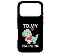 Petit Dinosaure Cool avec Lettre d'amour, Cadeau pour ma Saint-Valentin Coque pour iPhone 17 Pro