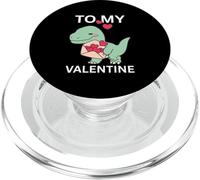 Petit Dinosaure Cool avec Lettre d'amour, Cadeau pour ma Saint-Valentin PopSockets PopGrip pour MagSafe