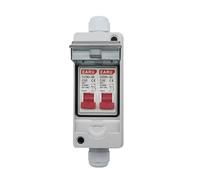 Petit disjoncteur d'isolement photovoltaïque CC 500 V, boîtier de combinaison solaire étanche IP65 for extérieur(HT-2+DZ47B 50A)
