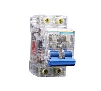 Petit disjoncteur transparent DZ47-2P, protection contre les surcharges, disjoncteur de court-circuit, interrupteur d'air(2P10A)