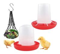 Petit distributeur de nourriture et abreuvoir pour poulets et poussins