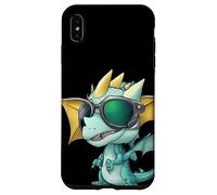 Petit dragon cool avec lunettes de soleil Coque pour iPhone XS Max