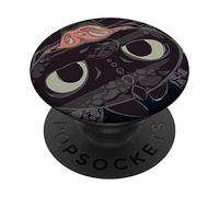 Petit Dragon Noir Cool PopSockets PopGrip - Support et Grip pour Smartphone/Tablette avec un Top Interchangeable