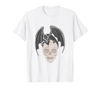 Petit Dragon sur Une tête de Squelette T-Shirt Graphique avec Valeur