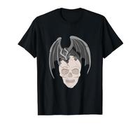 Petit Dragon sur Une tête de Squelette T-Shirt Graphique avec Valeur
