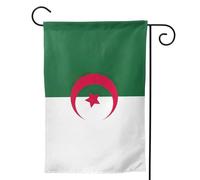 Petit drapeau de jardin de l'Algérie imprimé double face vertical bienvenue drapeau de cour de bienvenue 30 x 48 cm décor extérieur