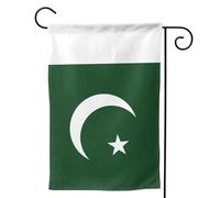 Petit drapeau de jardin du Pakistan imprimé double face vertical bienvenue cour drapeau 31,8 x 45,7 cm Décoration extérieure