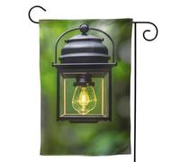 Petit drapeau de jardin imprimé luciole et lanterne double face vertical bienvenue drapeau de cour 31,8 x 45,7 cm Décoration extérieure
