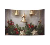Petit drapeau de maison pour l'extérieur du sapin de Noël et des cloches, drapeau saisonnier pour Noël, Halloween, Pâques, Saint-Valentin