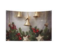 Petit drapeau de maison pour l'extérieur du sapin de Noël et des cloches, drapeau saisonnier pour Noël, Halloween, Pâques, Saint-Valentin