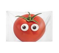 Petit drapeau de maison pour l'extérieur « I Love You from My Head Tomates » - Drapeau saisonnier pour Noël, Halloween, Pâques, Saint-Valentin