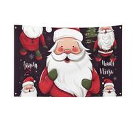 Petit drapeau de maison pour l'extérieur Noël Père Noël saisonnier pour Noël, Halloween, Pâques, Saint-Valentin