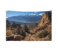 Petit drapeau de maison pour l'extérieur Pikes Peak Drapeau saisonnier du Colorado pour Noël, Halloween, Pâques, Saint-Valentin