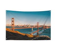 Petit drapeau de maison pour l'extérieur San Francisco - Drapeau saisonnier pour Noël, Halloween, Pâques, Saint-Valentin