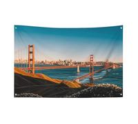 Petit drapeau de maison pour l'extérieur San Francisco - Drapeau saisonnier pour Noël, Halloween, Pâques, Saint-Valentin
