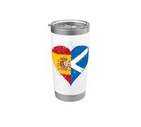 Petit Drapeau Ecosse Espagne du Fier Espagnol Écossais Fans Gobelet isotherme en acier inoxydable double paroi