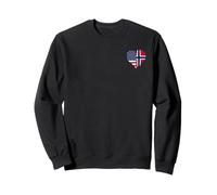 Petit Drapeau États-Unis Norvège du Fier Norvégien Américain Sweatshirt