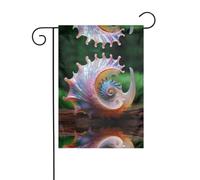 Petit drapeau imprimé escargot pour extérieur 30 x 45 cm Drapeau de jardin | Drapeau de jardin double face pour Thanksgiving, Halloween, Noël