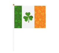 Petit drapeau irlandais - Idéal pour les événements en plein air, l'esprit d'équipe et les décorations, 14 x 20,8 cm