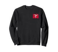 Petit Drapeau Manx l'île de Man avec Trois Pieds Tynwald Day Sweatshirt