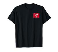 Petit Drapeau Manx l'île de Man avec Trois Pieds Tynwald Day T-Shirt