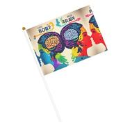 Petit drapeau portable pour jeux sportifs et festivals, décoration de défilé 14 x 20,8 cm
