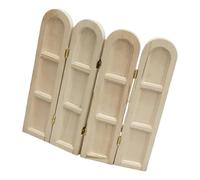 Petit écran vintage en bois pour maisons de poupées, salle de bain, étude, décoration, modèle à l'échelle 1/12, paravent en bois miniature