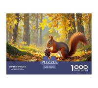 Petit écureuil 1000 Pièces Puzzle Adulte Un Puzzle Difficile Jeu De Puzzle pour Toute La Famille Divertissement Puzzles Classiques pour Adultes Et Enfants À Partir De Activité Familiale Parfaite Déc