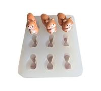 Petit écureuil portable en silicone multifonction pour glaçons, bonbons, artisanat fait à la main, motifs écureuils