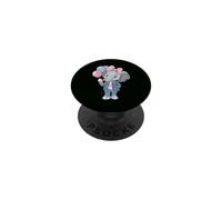 Petit Éléphant avec des Ballons et des Glaces Éléphant PopSockets PopGrip Adhésif