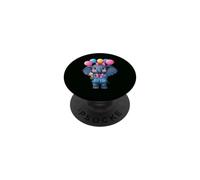 Petit Éléphant avec des Ballons et des Glaces Éléphant PopSockets PopGrip Adhésif