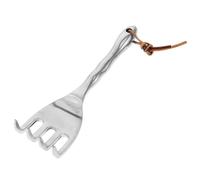 Petit en Alliage Magnésium Aluminium Râteau de Jardinage à Main | Argenté, Portable et Robuste, Usage Agricole Extérieur, Format Compact pour Plantations