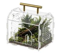 Petit Enclos pour Araignée Terrarium Transparent avec Une Poignée pour | Habitat De Tarentule À Ouverture Frontale Pour Grenouille Tarentule Scorpion Mante Gecko Araignée Bureau Maison Sa