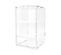 Petit enclos pour araignées sautantes - Habitat de tarentule en acrylique | Boîte d'alimentation pour grenouille arborière, pour éleveurs, parents d'animaux domestiques, amateurs d'animaux, magasins